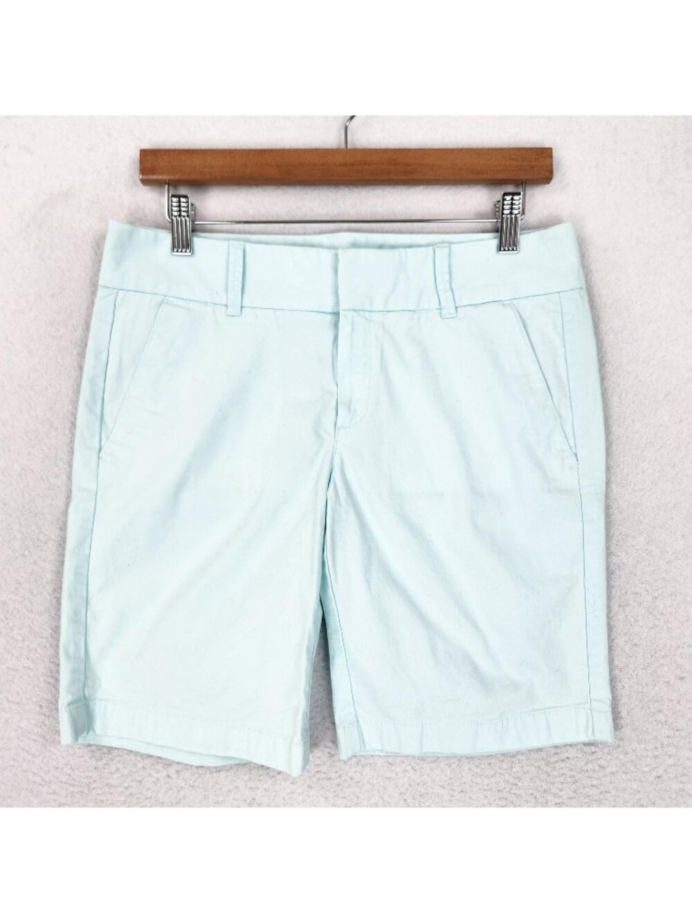 J Crew Shorts Womens 4 Light Blue Frankie Bermuda Chino Twill Stretch Casual